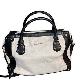 Michael Kors Black and White Taryn Satchel